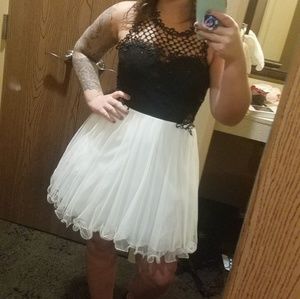 Black and white dress